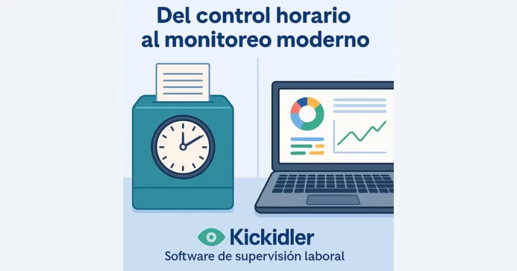 Diferencia entre control horario tradicional y software de monitoreo moderno