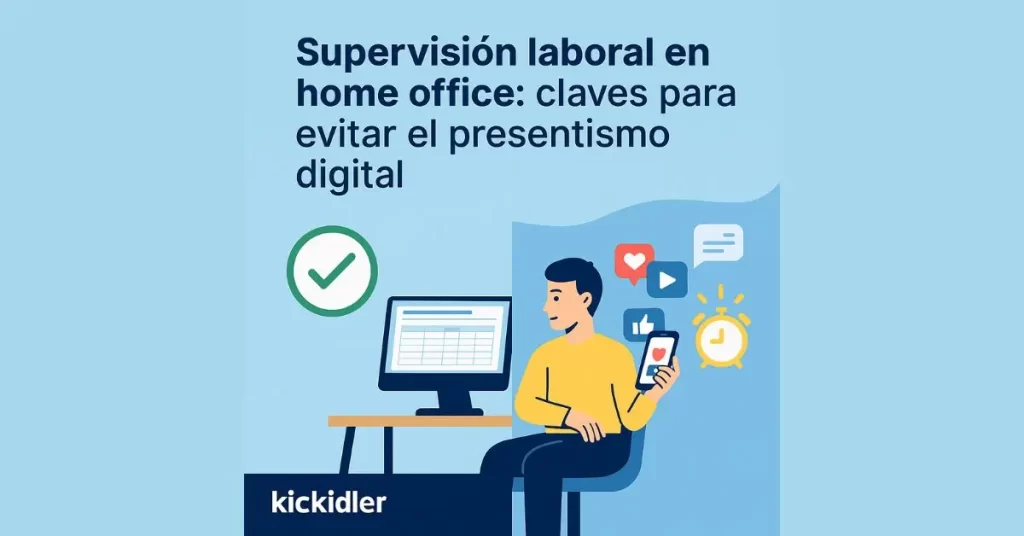 Supervisión laboral en home office: claves para evitar el presentismo digital