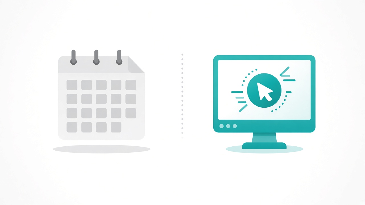 Comparación visual entre planilla y actividad en la PC
